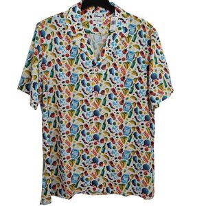 Disney Reyn Spooner Camp Shirt Size XL Epcot Food & Wine Festival Vacation NWT